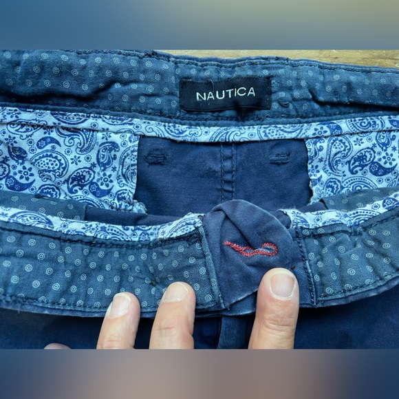 Men’s Cotton Nautica Shorts Sz. 34 Blue - Picture 7 of 7